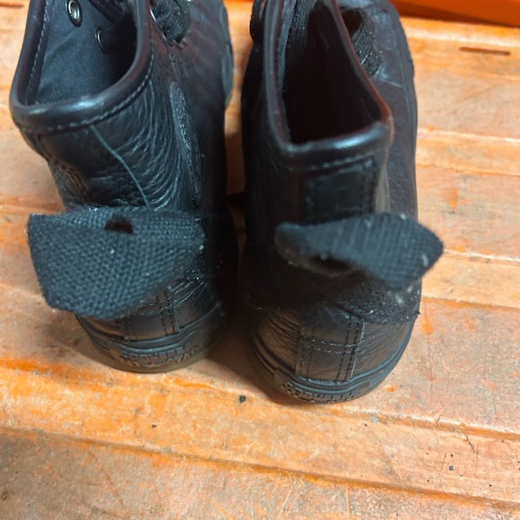 Converse Chuck Taylor Hi Top Leather Hollis 132387C Mens 10 W12 Black Sneaker - Picture 13 of 16